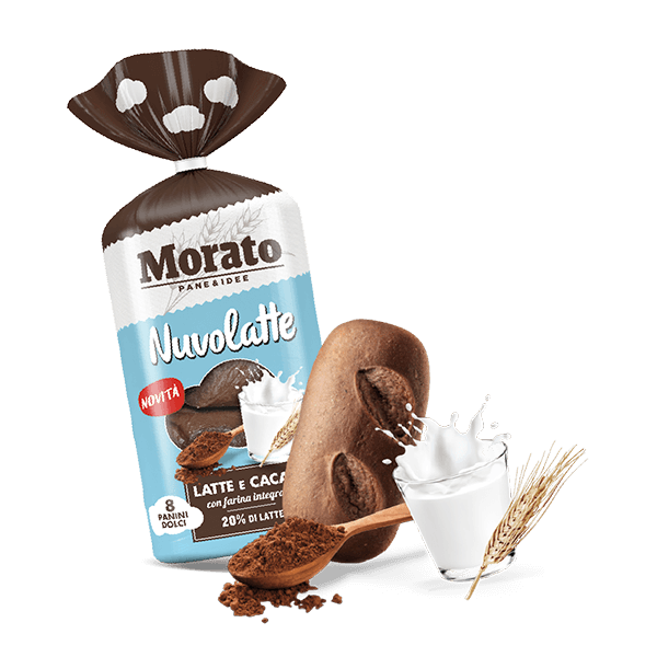 Nuvolatte milk and cocoa with wholemeal