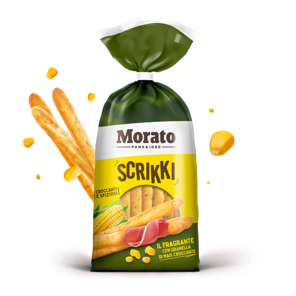 Scrikki with crunchy corn grains
